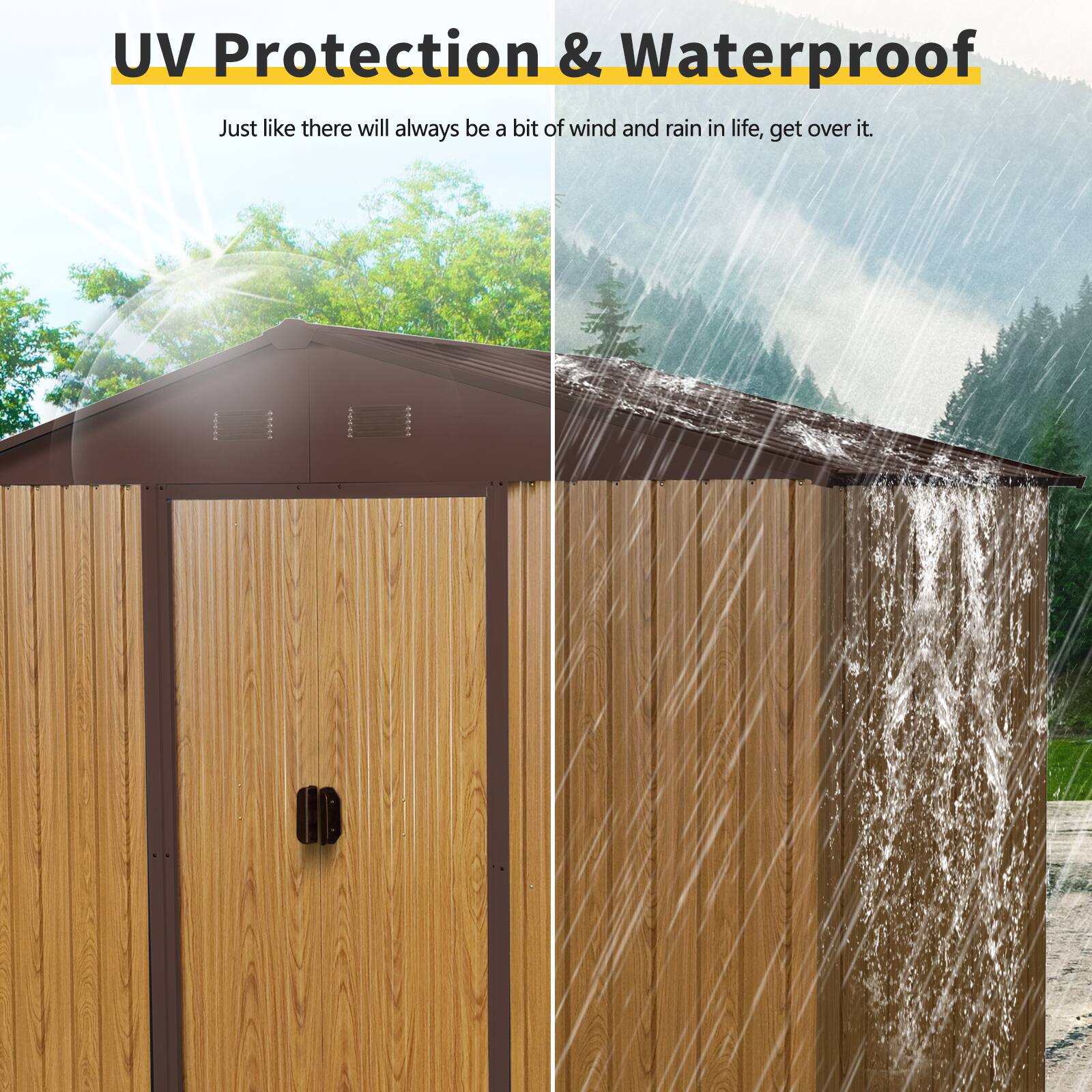 UV Protection & Waterproof

Just like there will always be a bit of wind and rain in life, get over it.