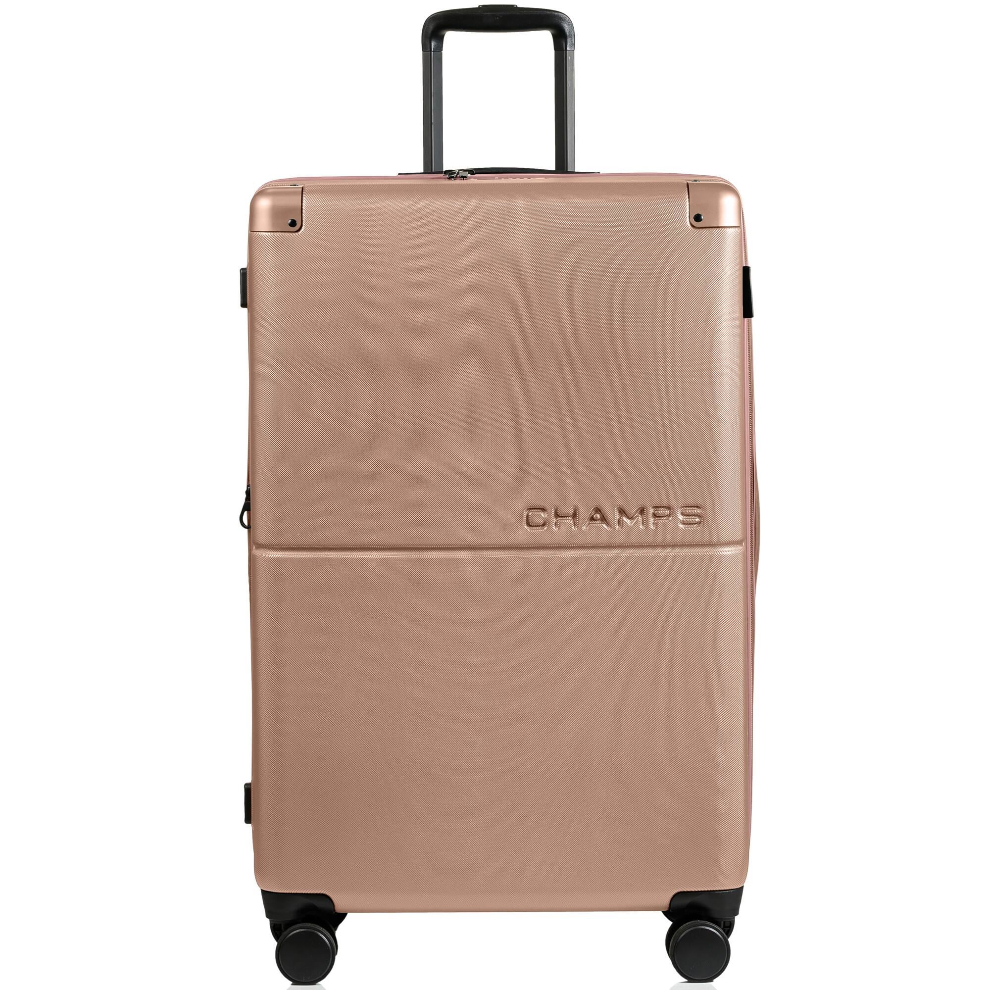 Angle. Champs - Earth Collection - 3-piece Hardside Luggage set - Champagne.