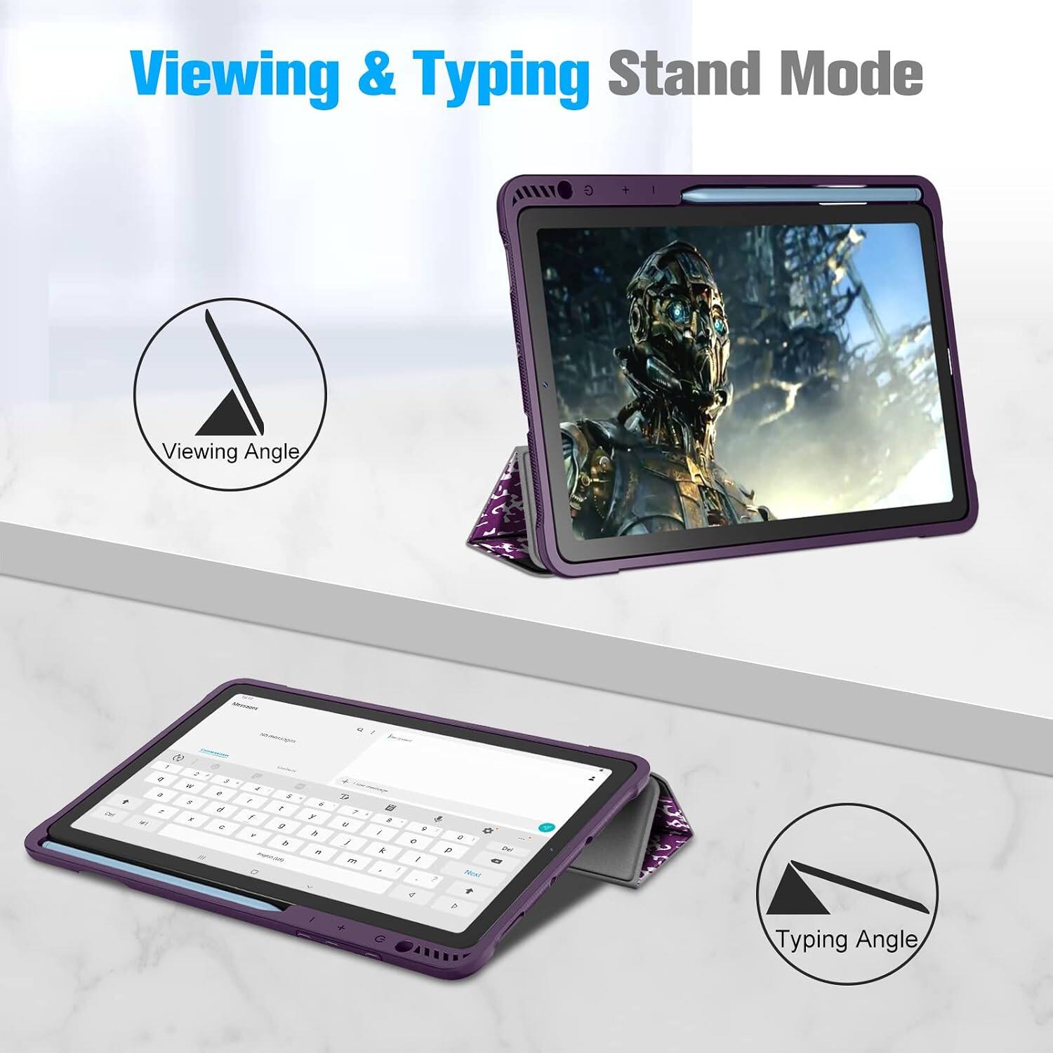 Viewing & Typing Stand Mode

Viewing Angle

Typing Angle