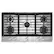 Front. KitchenAid - KitchenAid - KitchenAid 36 in. Gas Cooktop with 5 Versatile Burners - Stainless Steel.