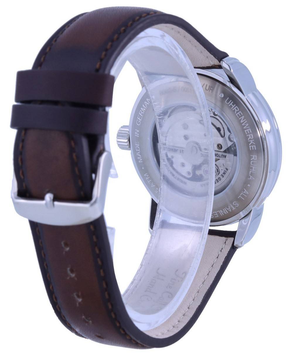 Sure, here is the corrected text:

- UHR UHREWERKE RÜHLA
- MADE IN GERMANY
- Fine Calibre
- Hand Made
- STAINLESS