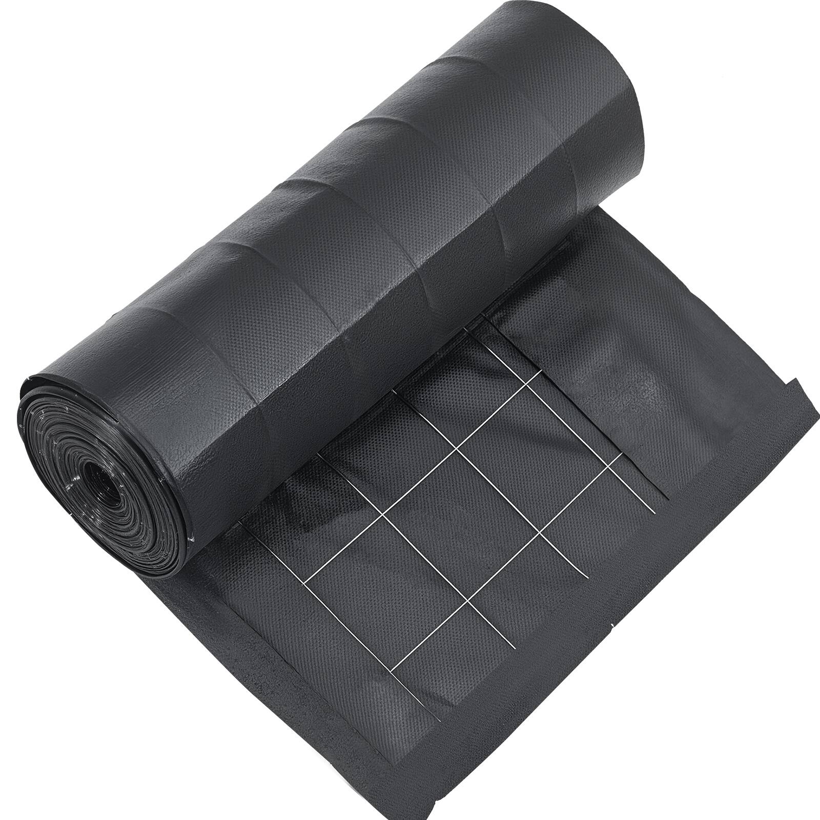 Alt View 5. VEVOR - Silt Fence Fabric Roll, 2 x 100 ft Backed Wire Silt Fence, Erosion Control Fencing for Sediment Retention, Polypropylene - Black.