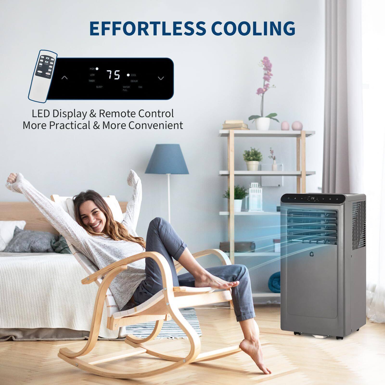 EFFORTLESS COOLING

LED Display & Remote Control
More Practical & More Convenient