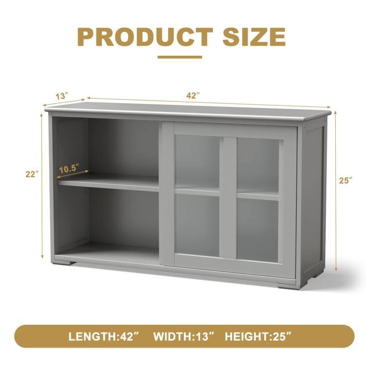 PRODUCT SIZE

LENGTH: 42"  
WIDTH: 13"  
HEIGHT: 25"  

13"  
42"  
22"  
10.5"  
25"