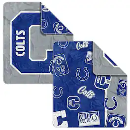 Logo Brands - Indianapolis Colts 50- x 60- Dream Weave Throw Blanket - Royal