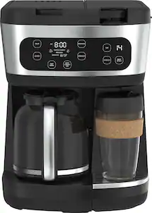 bella PRO - MultiBrew 12-Cup Drip & Single-Serve Coffee Maker - Stainless Steel