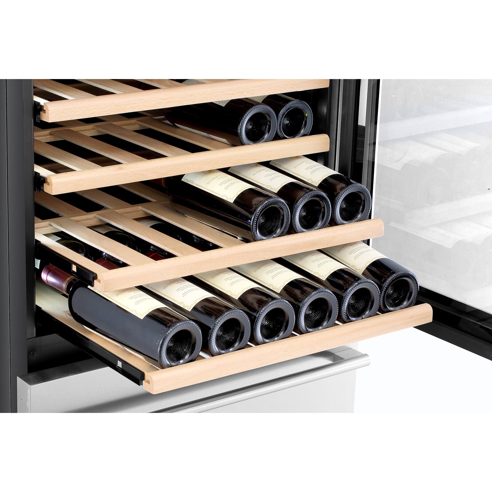 Alt View 4. Kucht - 24 in. Dual Zone 108-Wine Bottles and 100-Cans Beverage & Wine Cooler in Stainless Steel - Stainless Steel.