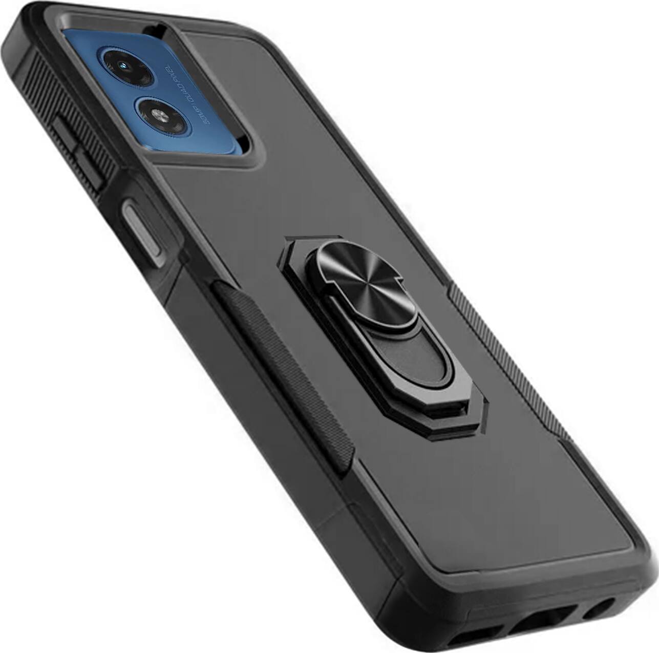 Alt View 11. SaharaCase - ArmorPro Kickstand Case for Motorola Moto G Play (2024) - Scorpion Black.