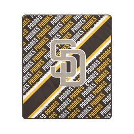 Pegasus - San Diego Padres 60" x 70" Diagonal Lined Wordmark Ultra Soft Blanket - Multicolor