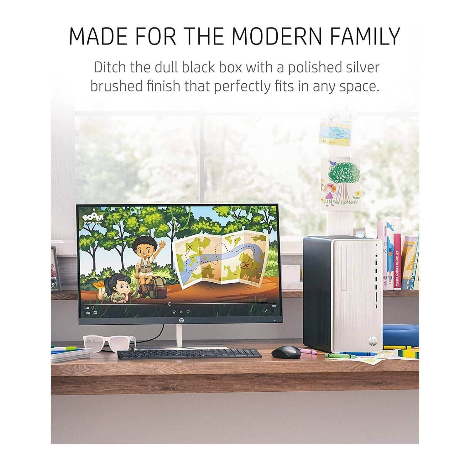 MADE FOR THE MODERN FAMILY

Ditch the dull black box with a polished silver brushed finish that perfectly fits in any space.