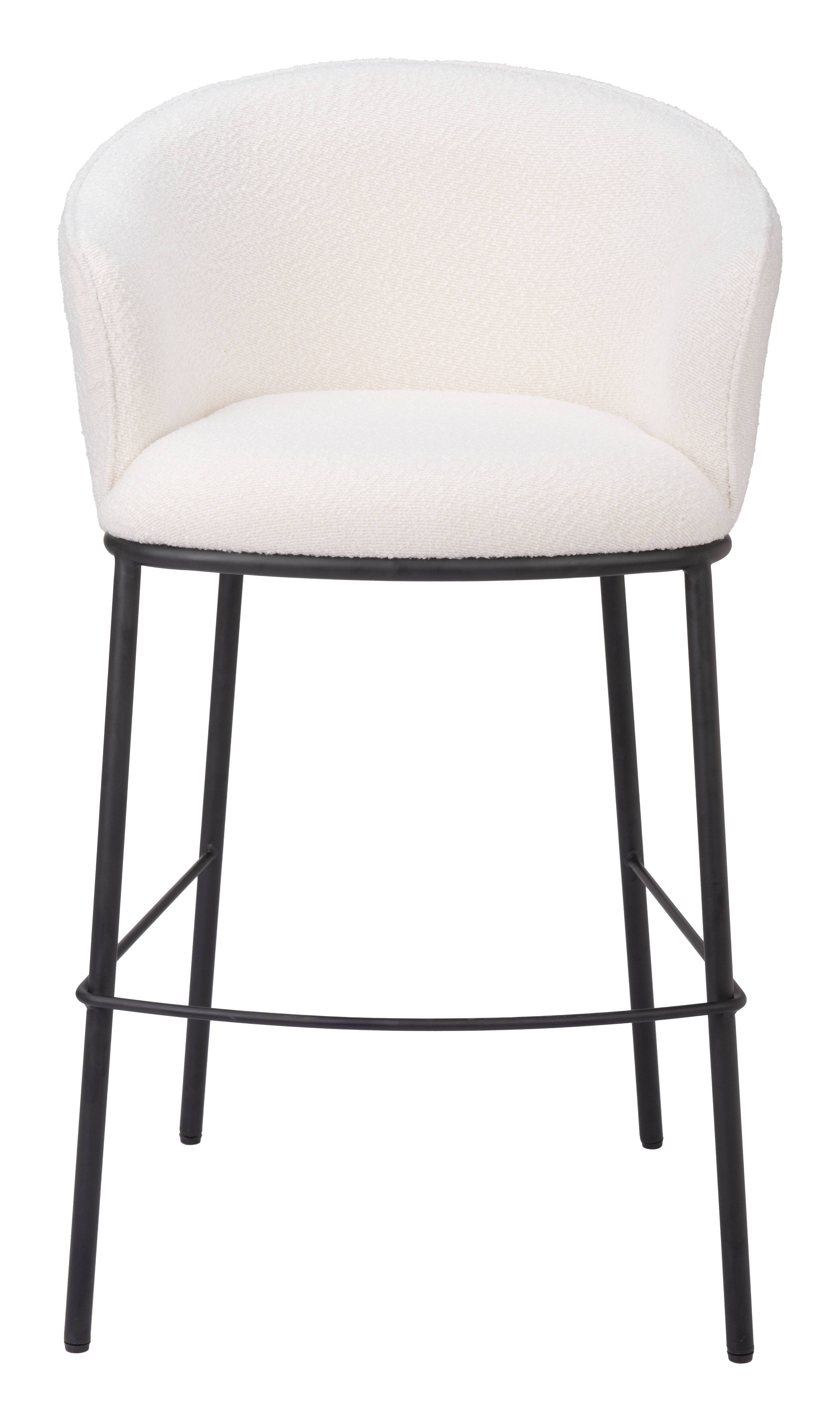 Alt View 1. Hivvago - Essen Barstool Ivory - Ivory.
