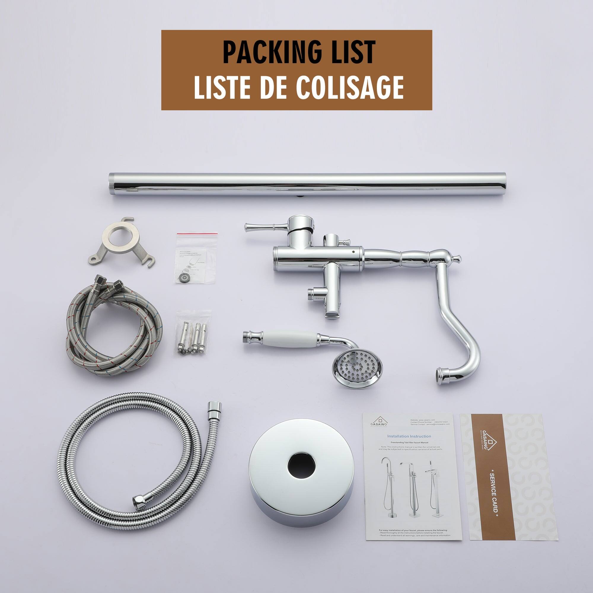 PACKING LIST LISTE DE COLISAGE Installation instruction SENC - SERVICE CARD*