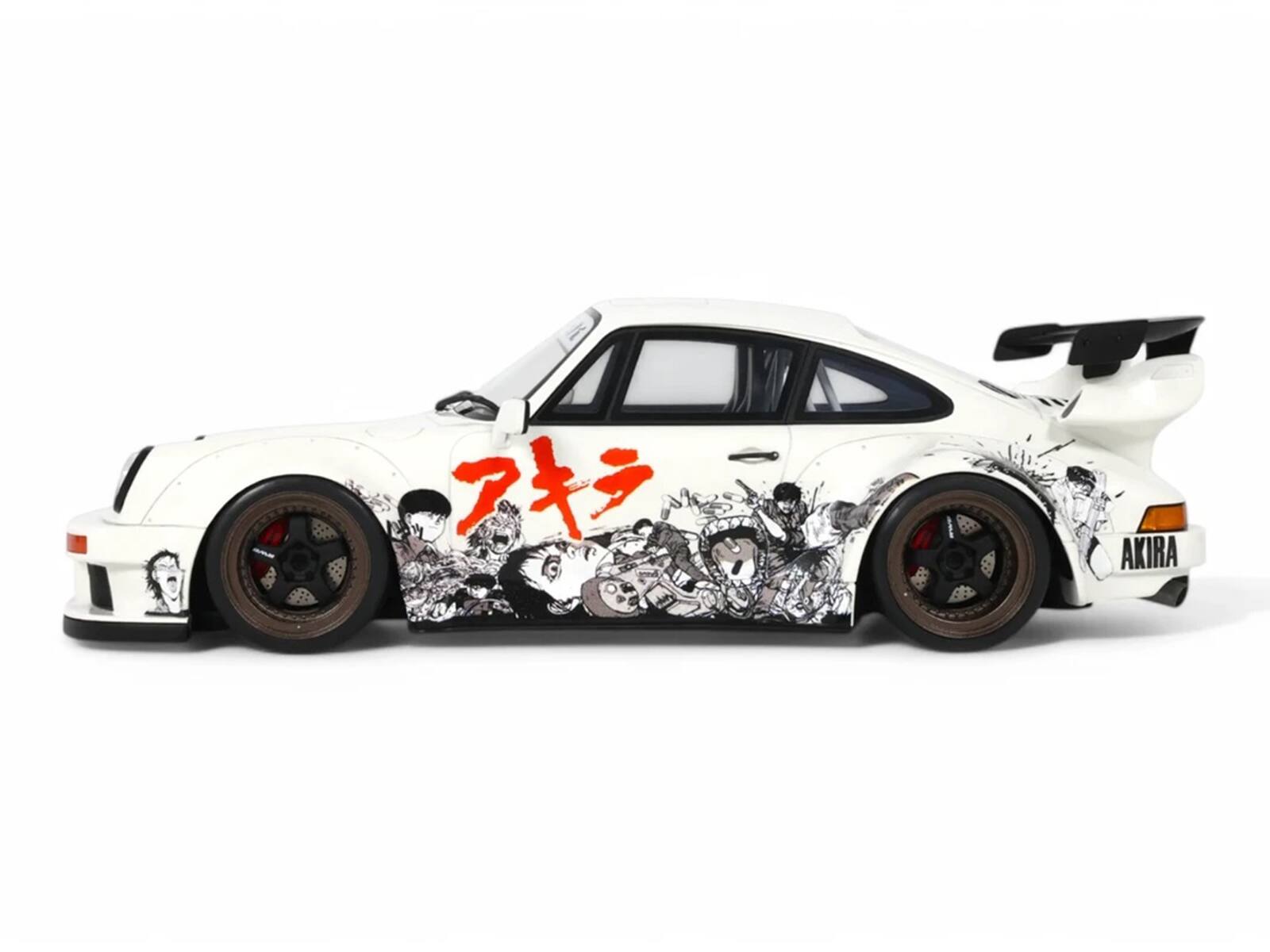 Alt View 3. GT Spirit - 2024 RWB Akira White with Graphics "Akira" (1988) Movie 1/18 Model Car by GT Spirit.