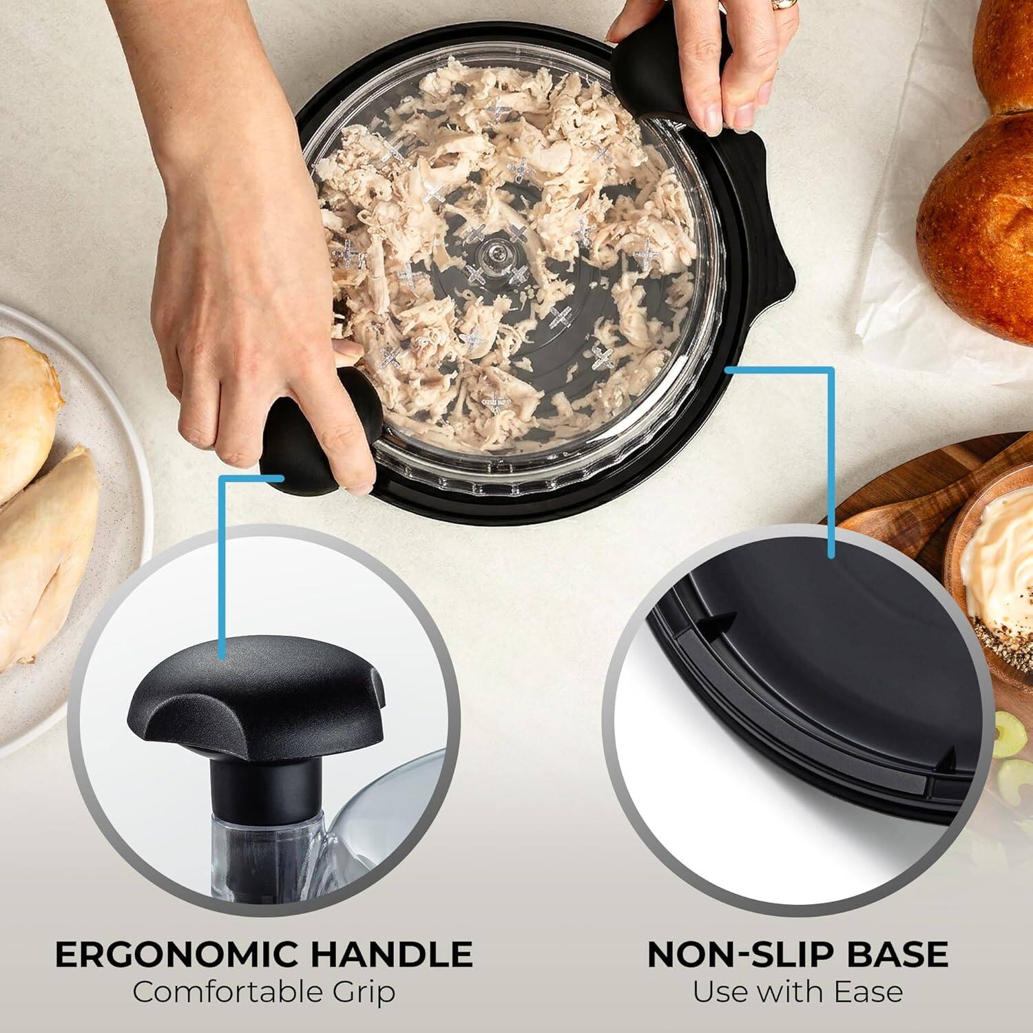 ERGONOMIC HANDLE
Comfortable Grip

NON-SLIP BASE
Use with Ease