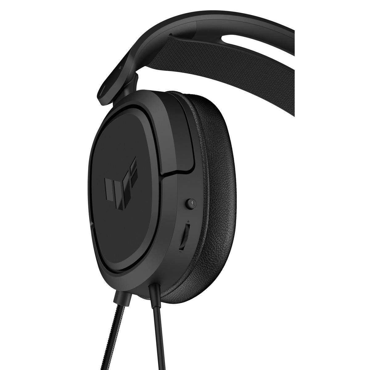Alt View 7. ASUS - ASUS TUF Gaming H1 Wired Gaming Headset, Black - Black.