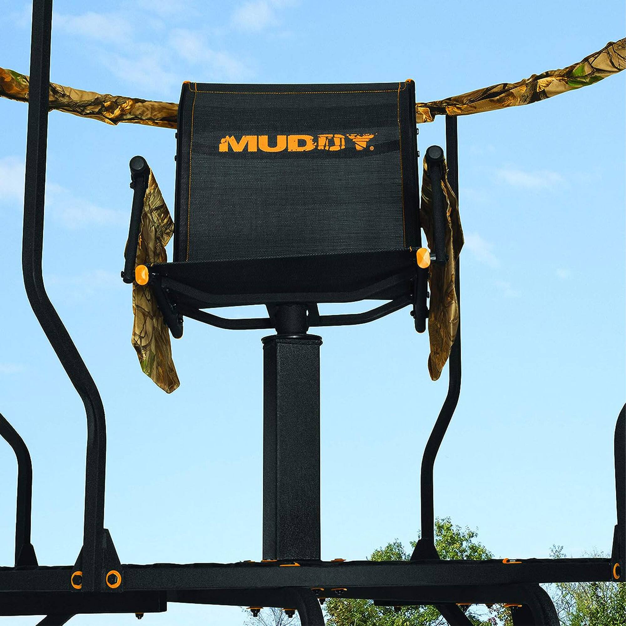 Alt View 3. Muddy - Muddy 16' Liberty Tripod Stand Hunting Gear with Flex Tek Seat Hunting Chair - Black.