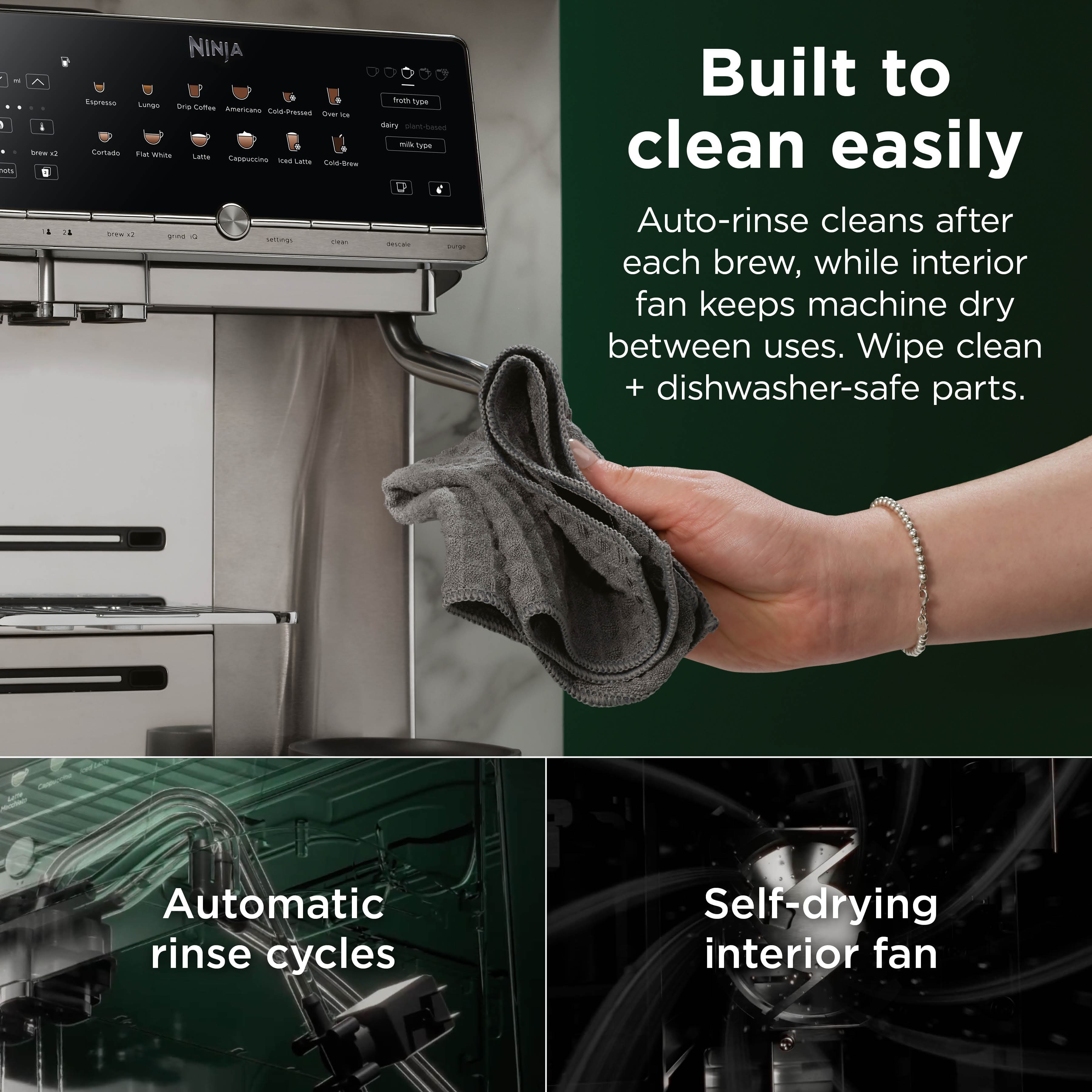 Ninja AutoBarista Fully Automatic Espresso Machine & Frother, 10