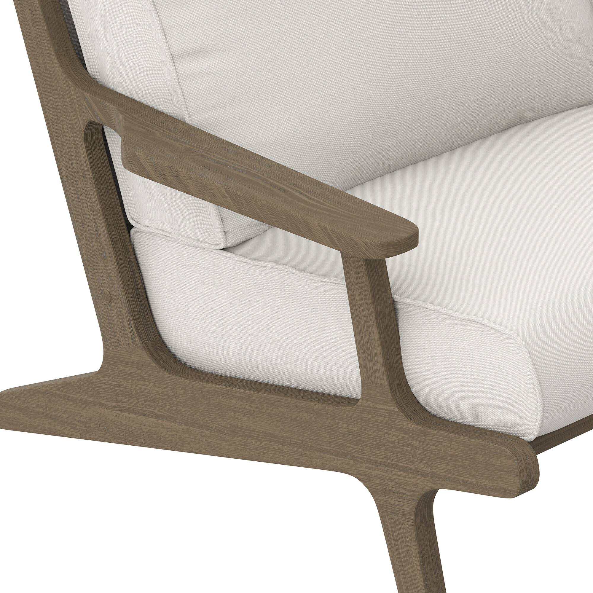 Alt View 6. Modway - Saratoga Outdoor Patio Teak Wood Armchair by Modway - Weathered Gray.