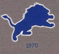 Alt View 3. Winning Streak Sports - Detroit Football Heritage Banner LARGE 22x14 Wall Hanging Lions Logos from 1952, 1961, 1970 & 2009 - Multi.