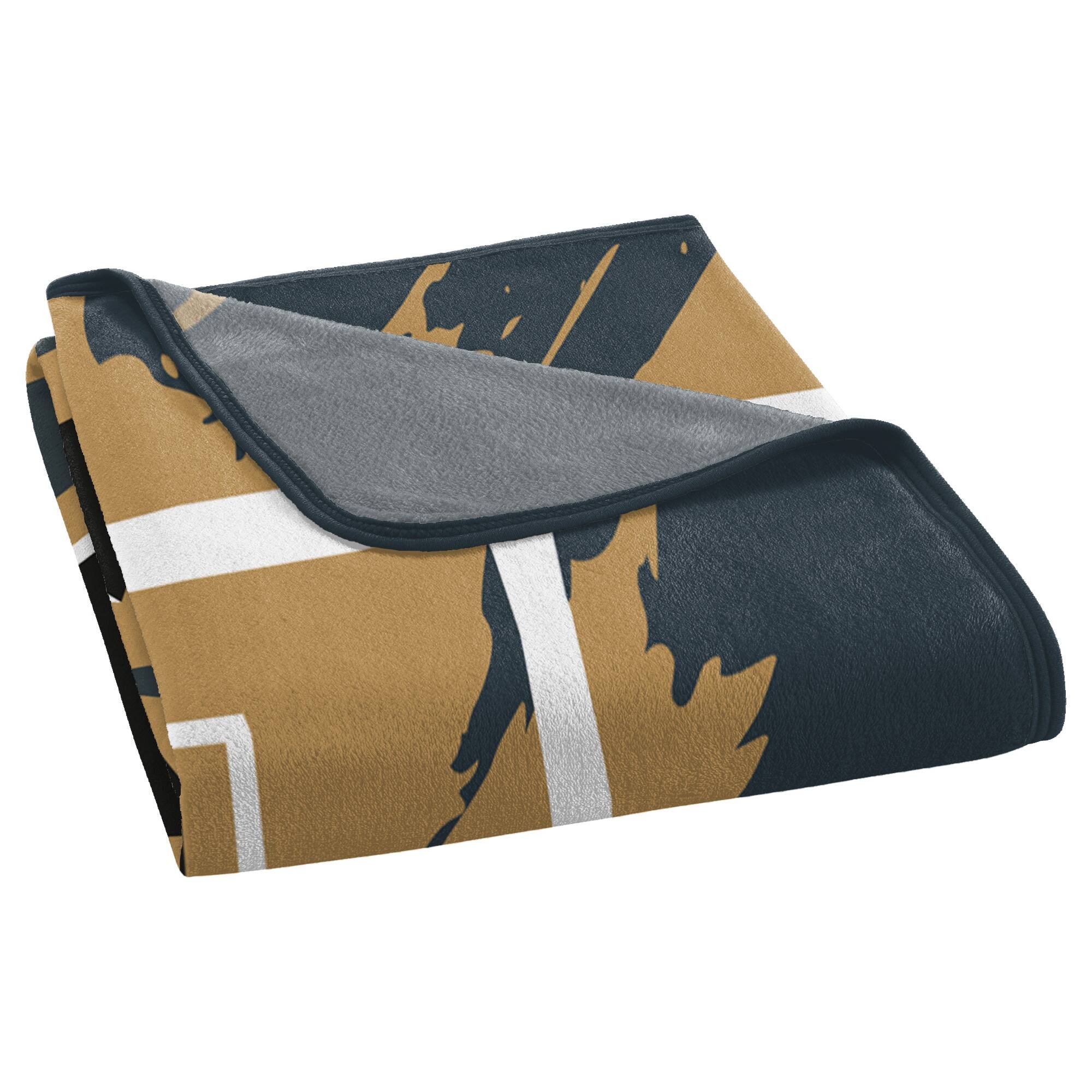 Alt View 3. Northwest - Vegas Golden Knights 46" x 60" Dimensional Micro Raschel Plush Throw Blanket - Gray.