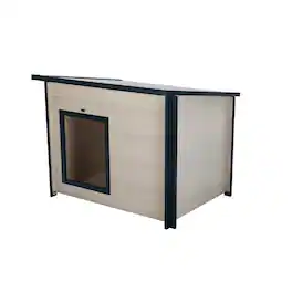 New Age Pet - ECOFLEX Lodge Style Dog House - Jumbo - Maple