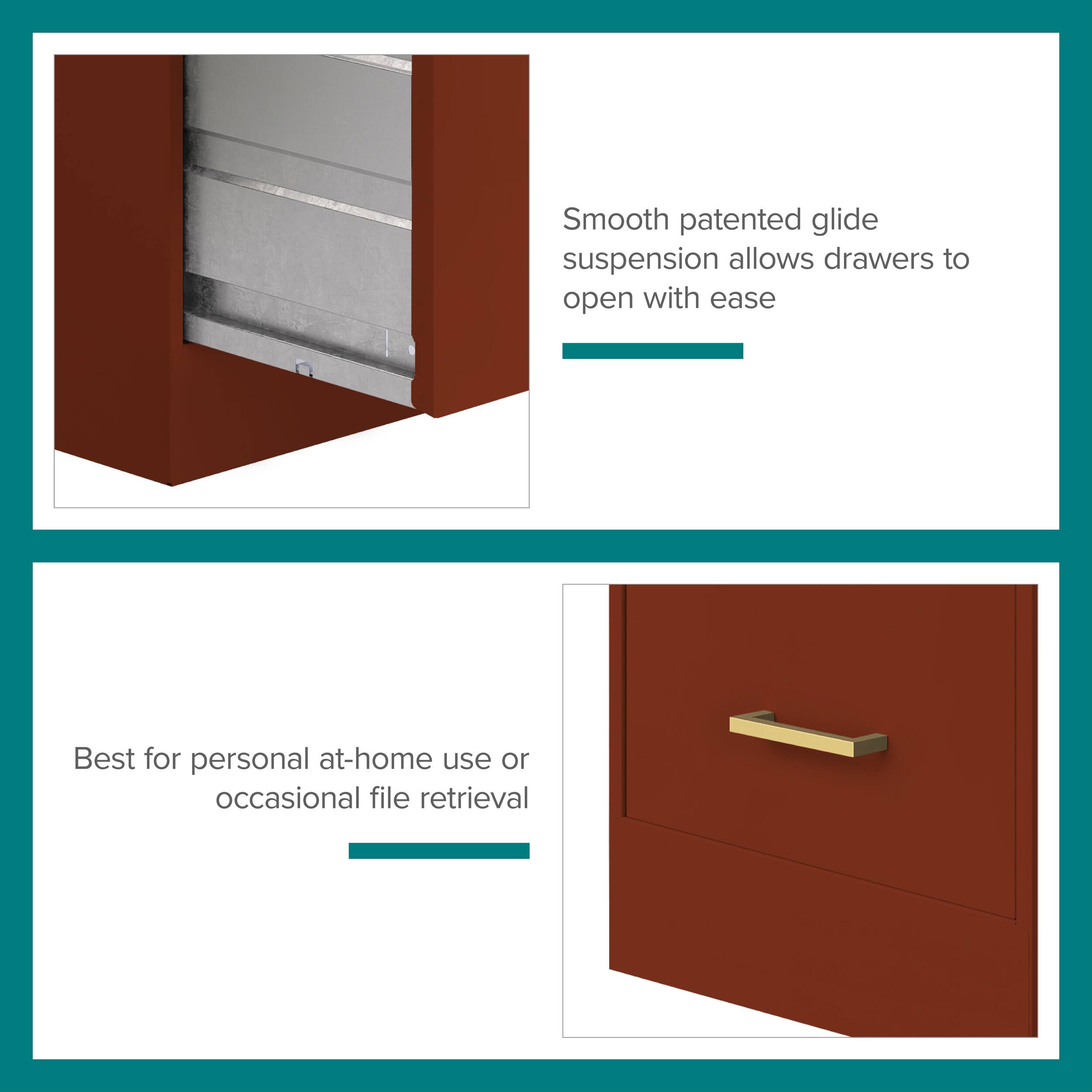 Smooth patented glide suspension allows drawers to open with ease

Best for personal at-home use or occasional file retrieval