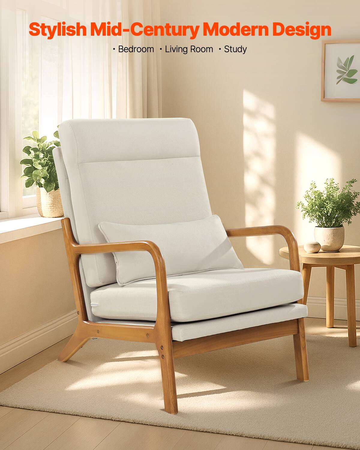 Stylish Mid-Century Modern Design  
• Bedroom • Living Room • Study