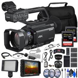 Sony - PXW-Z90V 4K HDR XDCAM with Fast Hybrid AF + 4K Monitor + ECM-77B Mic + More