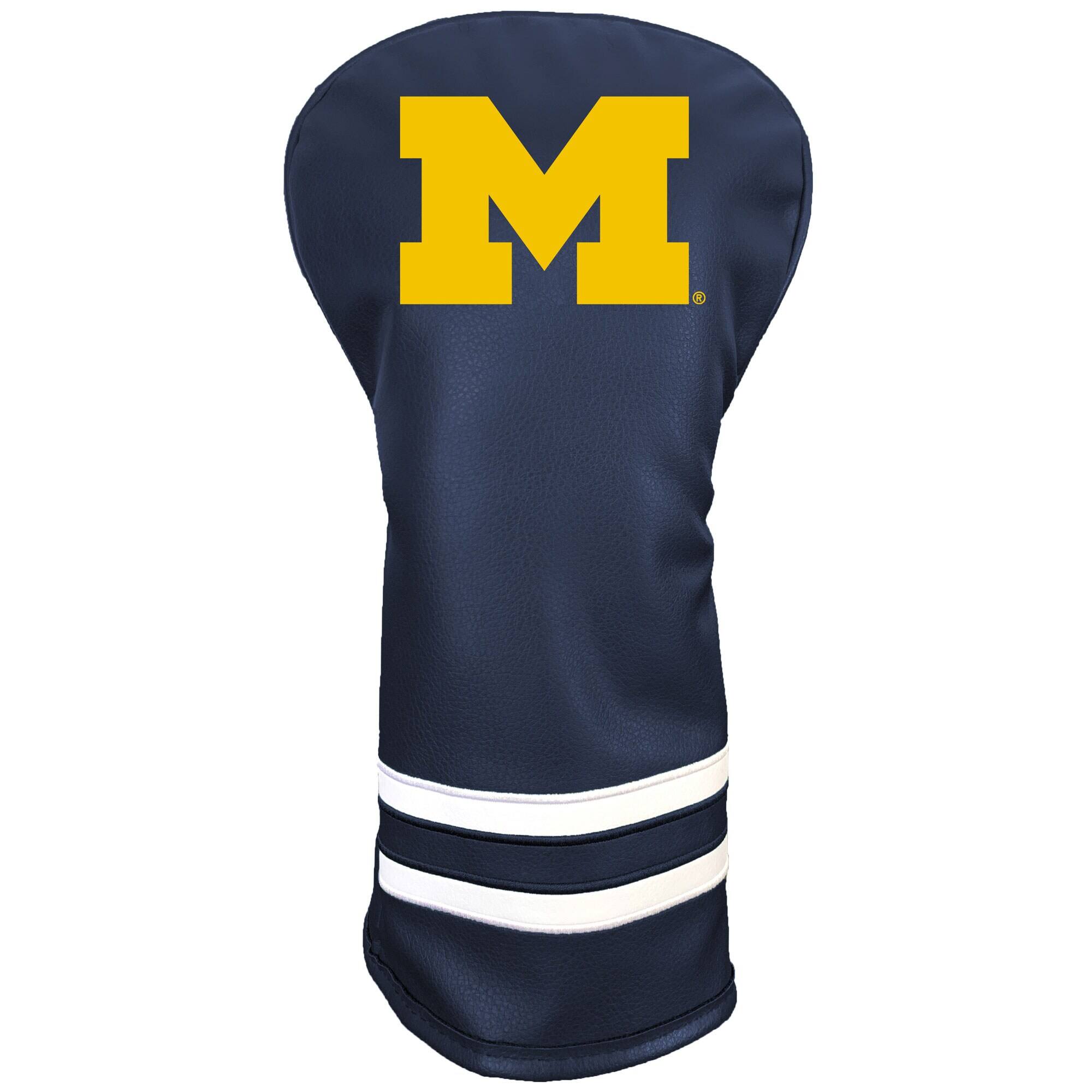 Front. Team Golf - Michigan Wolverines Retro Driver Headcover - Multicolor.