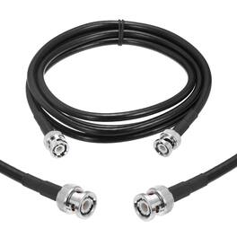 Unique Bargains - KMR/LMR240 BNC Coaxial Cable, 50 Ohm, 6Ft, BNC M/M, Low-Loss Extension for RF Radio, Modem, Signal Generator - Black
