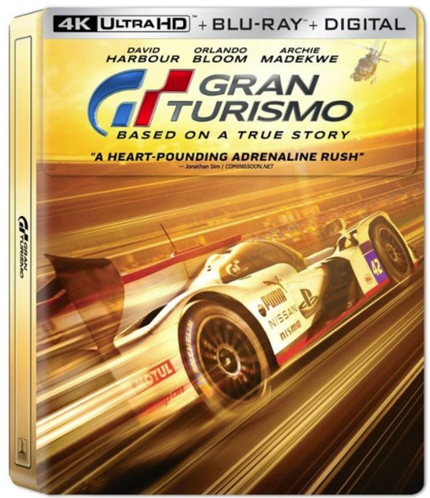 Steelbook Gran Turismo: Based On A True Story (UHD + Blu-ray + Digital + BB) [4K Ultra HD Blu-ray]