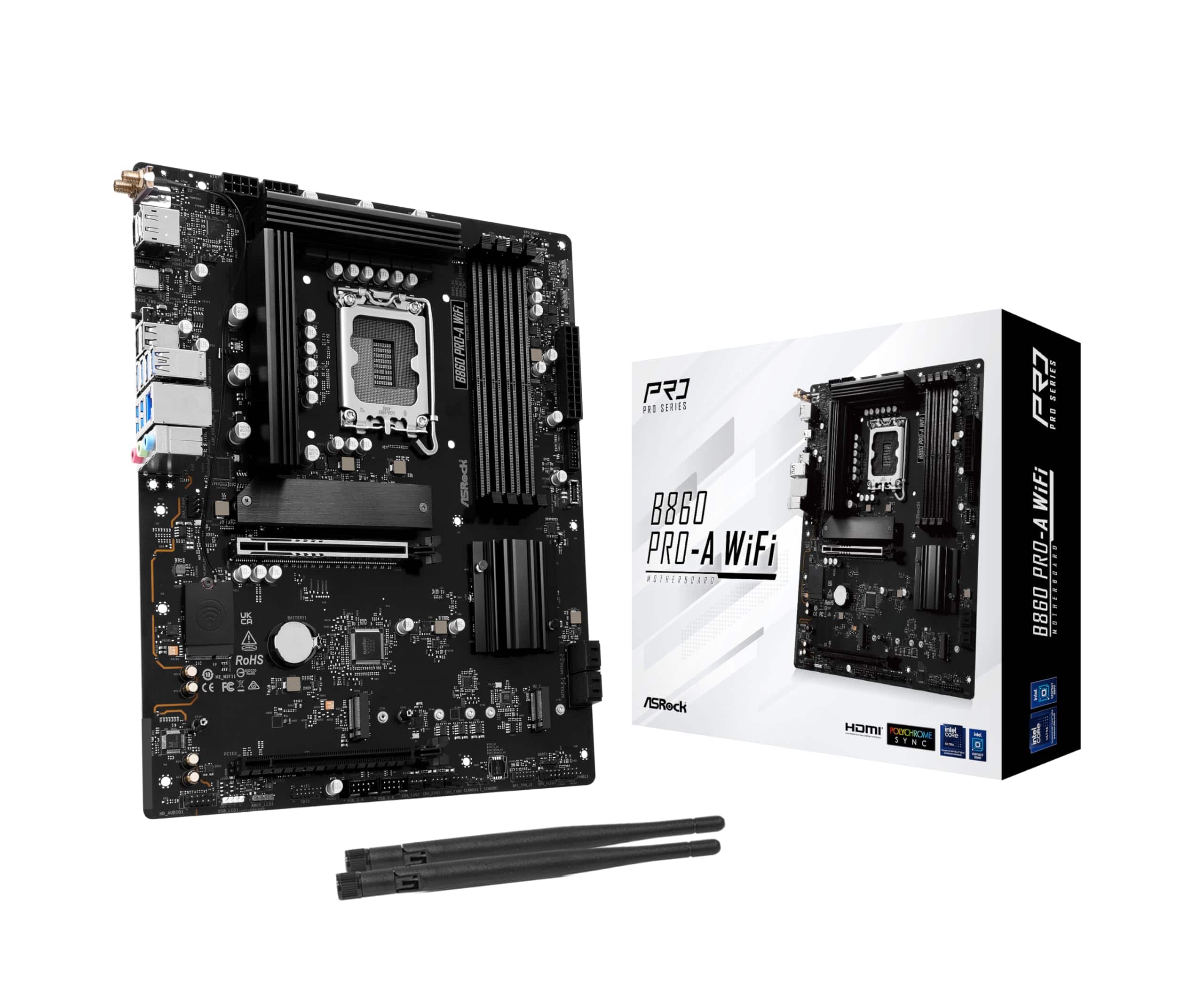 ASRock - B860 Pro-A WiFi ATX Motherboard - LGA1851 DDR5