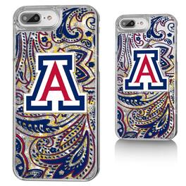 Keyscaper - NCAA - Arizona Wildcats iPhone Glitter Paisley Design Case - 14 - Multicolor