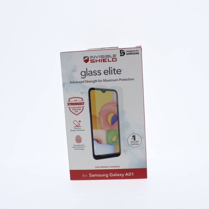 ZAGG - Screen Protector FIT Samsung Galaxy A01 Glass Elite ZAG-200105144-V) - Clear