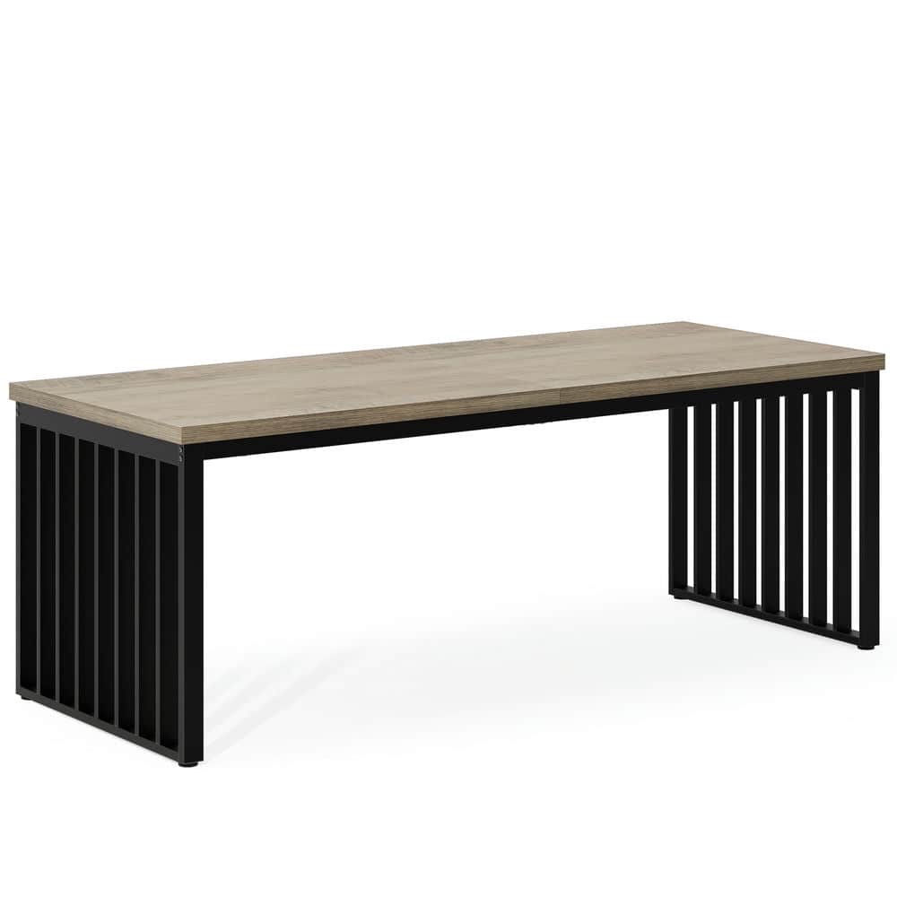 Kadyn - Study Writing Desk, Computer Desk,78.74" Two Person Desk, Long Executive Desk Double Computer Desk - Grey