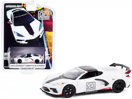 Greenlight - 2020 Chevrolet Corvette C8 Stingray "Road America Official Pace Car" "Hobby Exclusive" 1/64 - White And Black