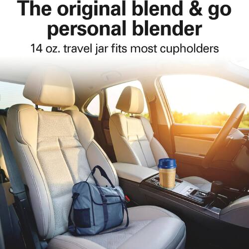 The original blend & go personal blender  
14 oz. travel jar fits most cupholders
