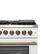 Alt View 7. Forno Appliances - 48 in. Wide 8 Burner Galiano 6.58 Cu. Ft. Freestanding Dual Fuel True Convection Range - White.