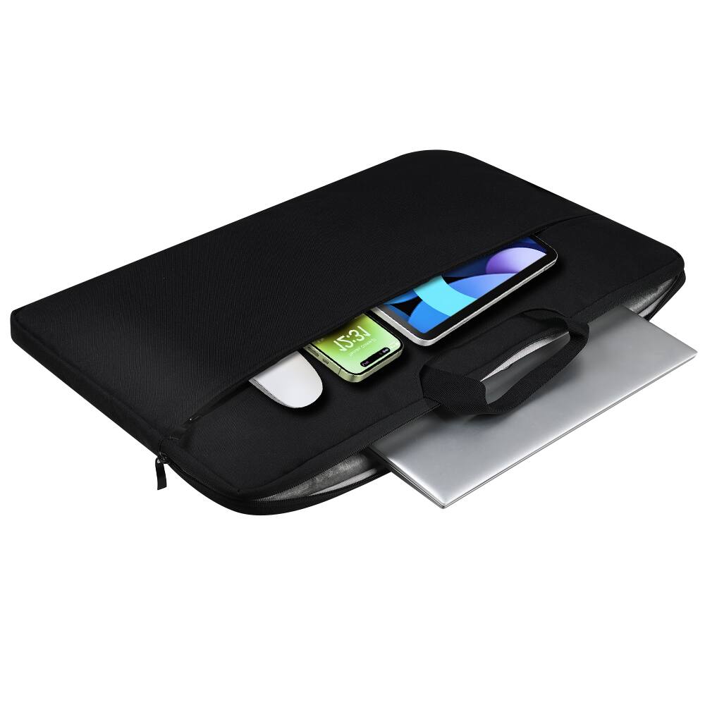 Angle. UPERFECT - UPERFECT Laptop Sleeve Bag, 13-24 Inch Monitor Laptop Tablet, Waterproof, Padded - Black.