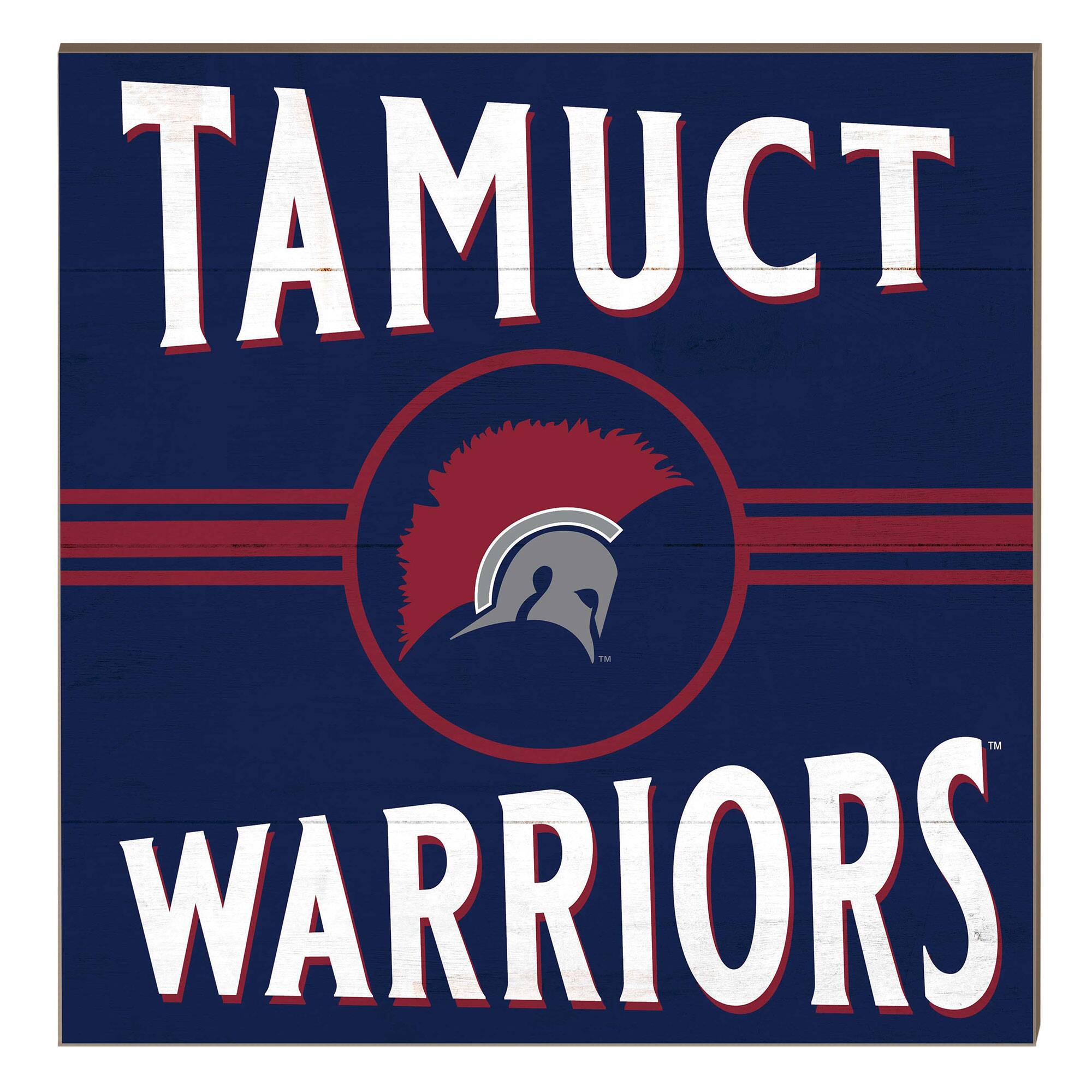 Jardine - Texas A&M Central Texas Warriors 10" x 10" Retro Team Sign - Navy