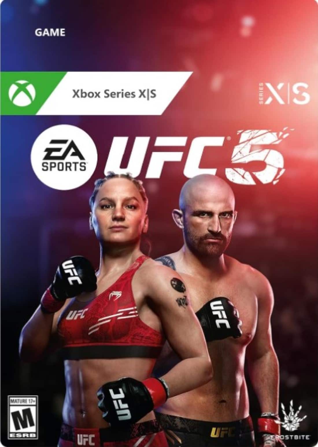 GAME Xbox Series X slx S SERIES X G EA UFC 3 SPORTS UFC UFC UFC MATURE 17+ M ESRB UFC UFC UFC ROSTBITE