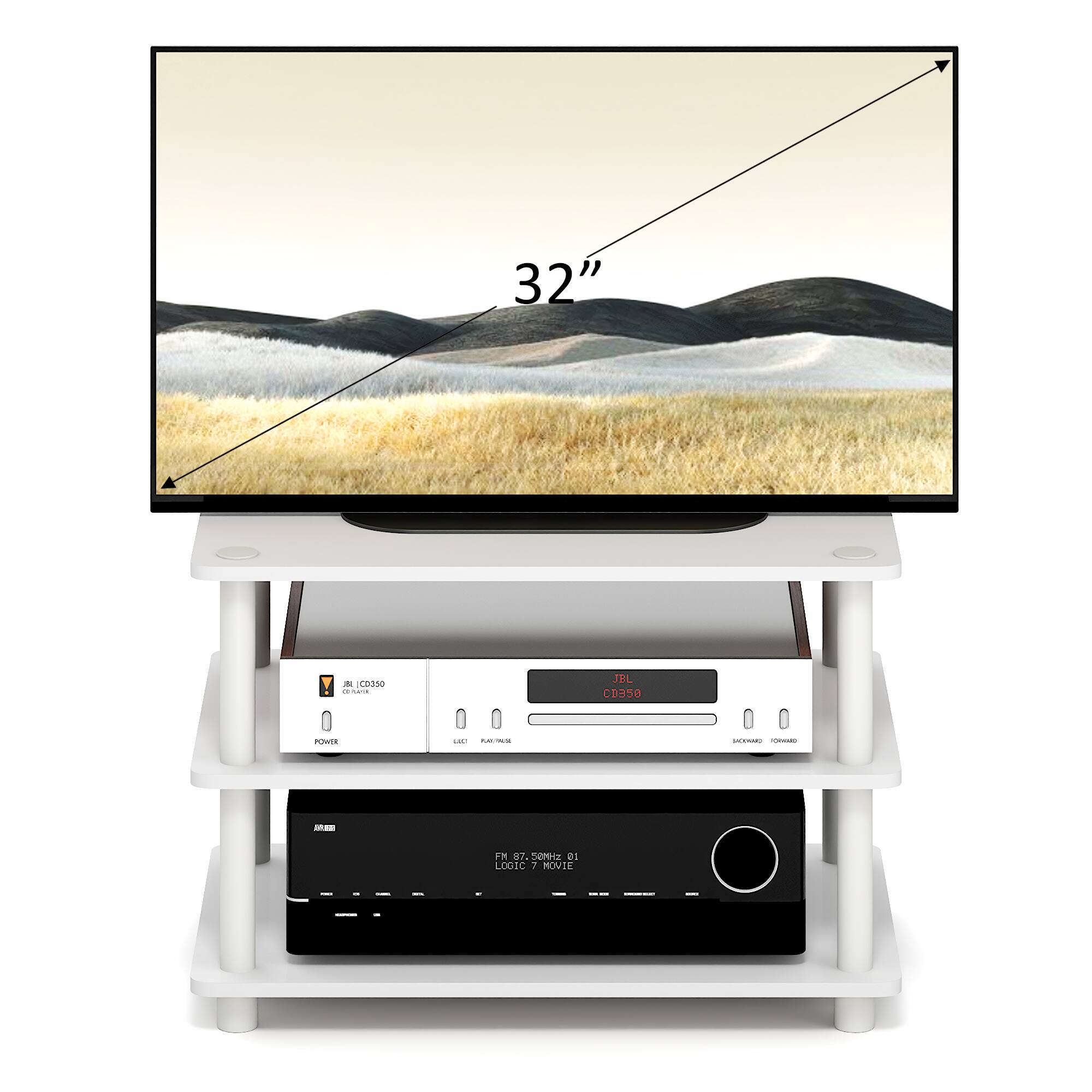 32" - JBL CD350 PTR TH - SE - a. FM . Dhingotibe 21 LOGIC 7 MOVIE