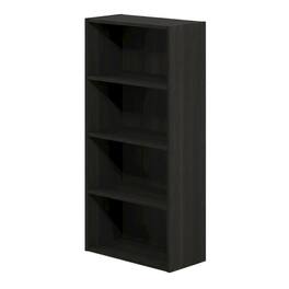 FurniFact - Wooden bookcase with sleek design for modern home decor - Espresso