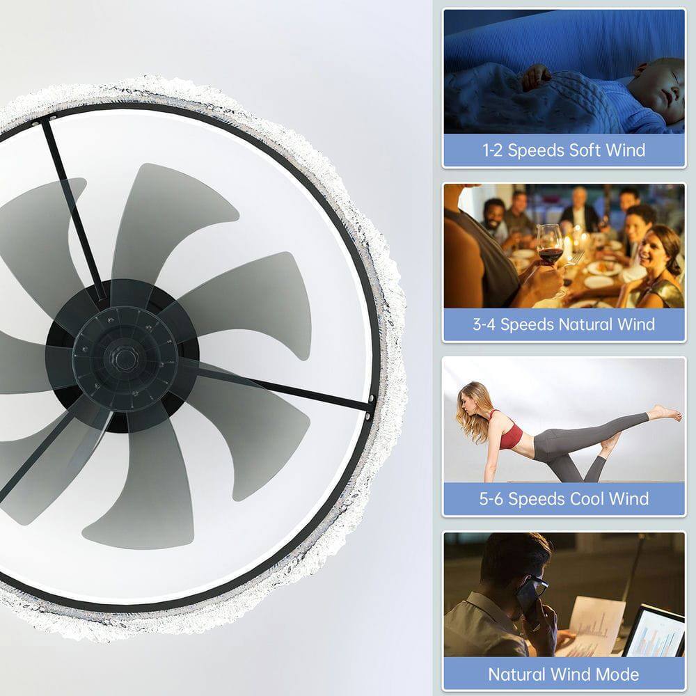 1-2 Speeds Soft Wind  
3-4 Speeds Natural Wind  
5-6 Speeds Cool Wind  
Natural Wind Mode