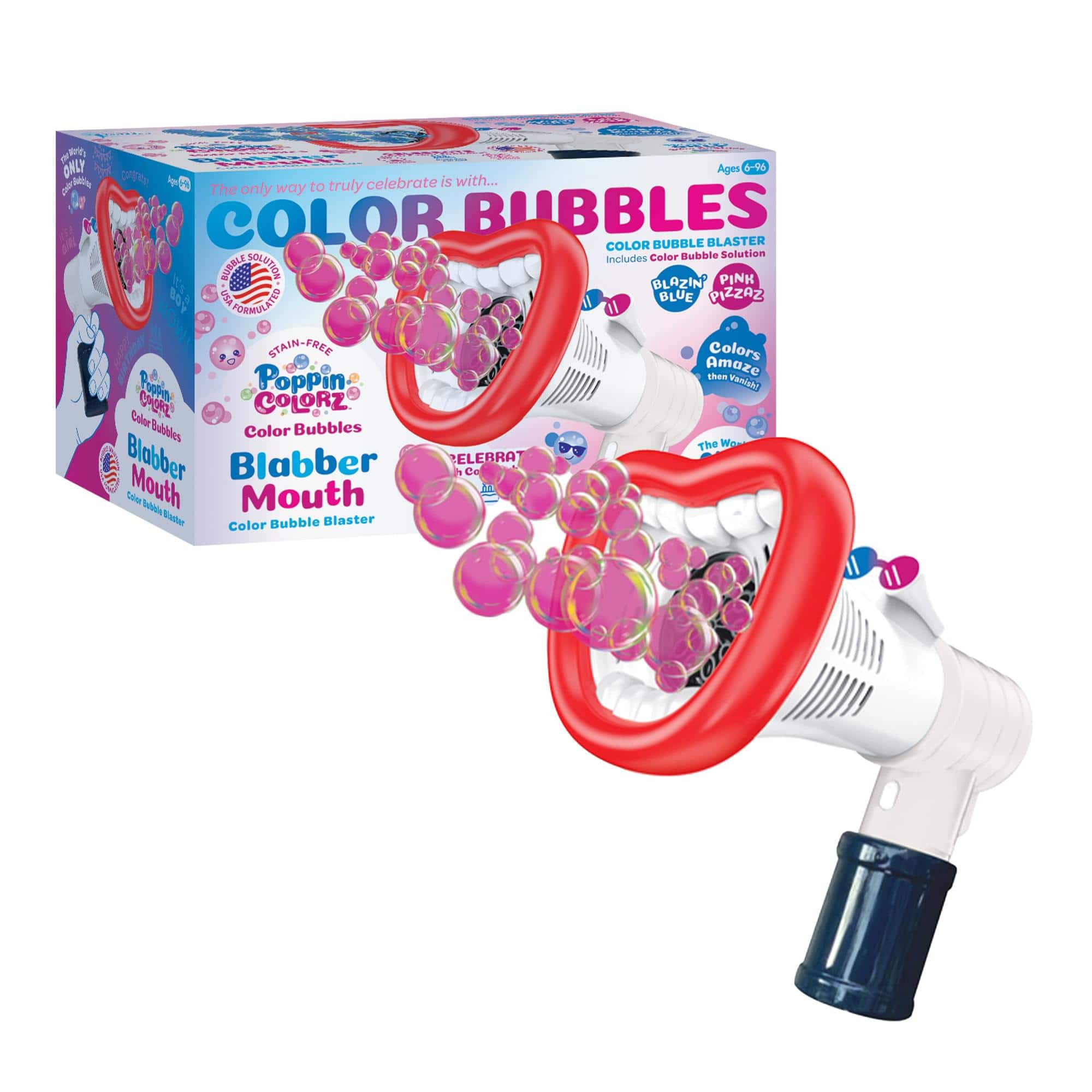 South Beach Bubbles - PoppinColorz Blabber Mouth Color Bubble Blaster - Multi-Colored price history on PriceWatchPro
