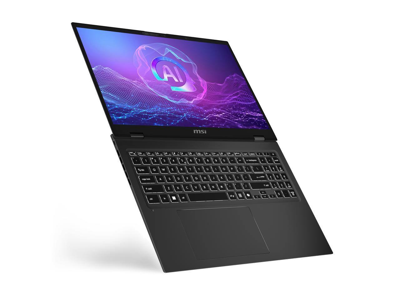 Alt View 9. MSI - MSI Prestige 16 AI EVO 16" UHD+ OLED Laptop - Intel Ultra 7-256V 2024 - 16GB Memory - 1TB Storage - Stellar Gray.