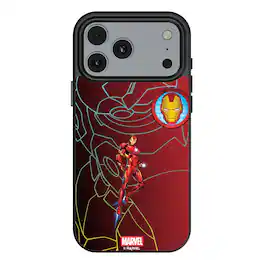 Keyscaper - Marvel MechLine MagSafe Compatible Phone Case - Apple iPhone 17 Pro Max - Iron Man