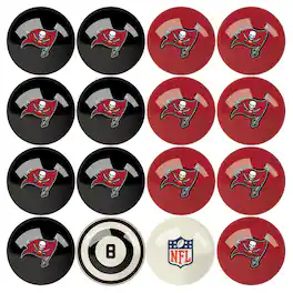 Imperial - Tampa Bay Buccaneers Billiard Ball Set with Numbers - Multicolor