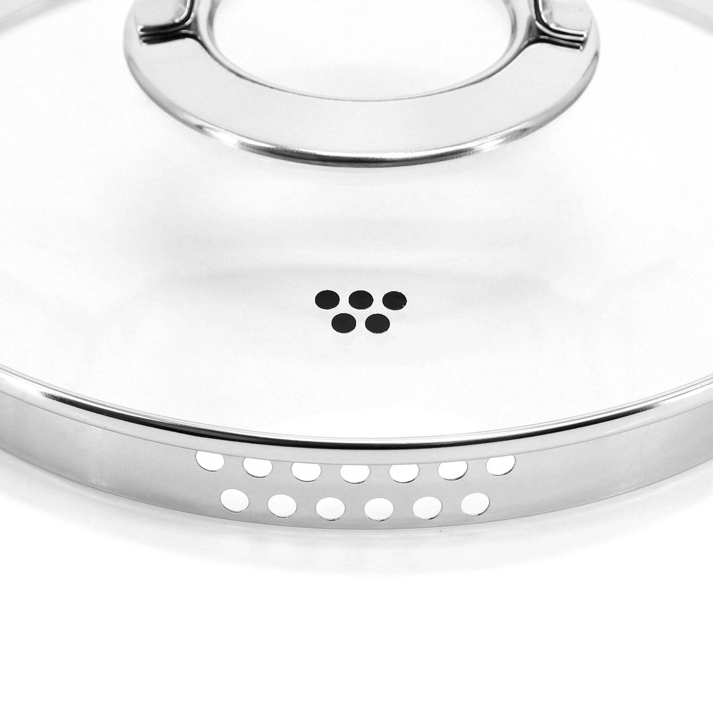 Alt View 5. Korkmaz - Korkmaz Galaksi Non Stick 9.5 Inch 2.8 Liter Low Casserole with Lid in Black - Black.