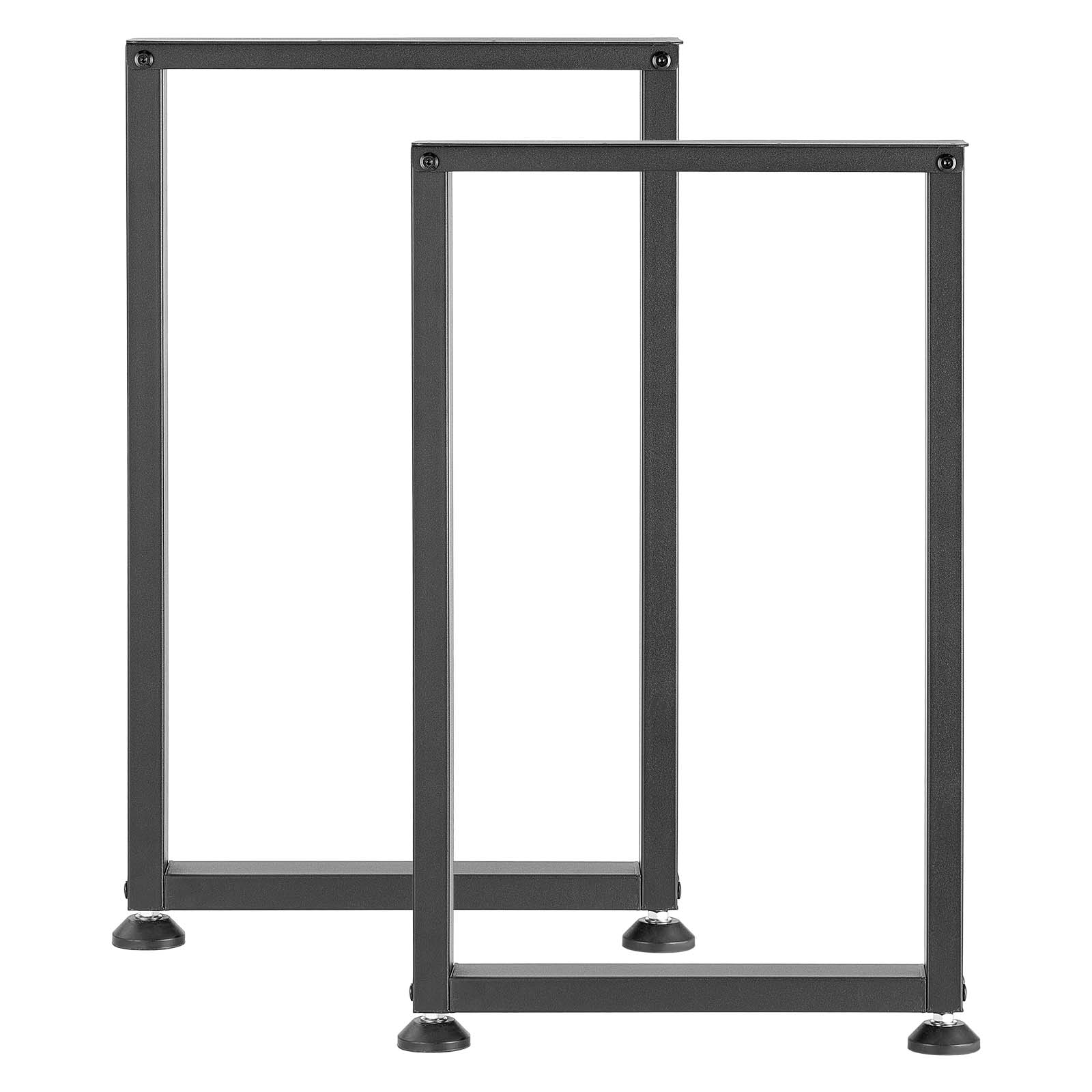 Alt View 5. VEVOR - Table Legs, 29.1" H x 17.7" W Square Steel Furniture Legs, Modular Design, Easy Assembly, 2204 lbs Max Load Heavy Duty - Black.